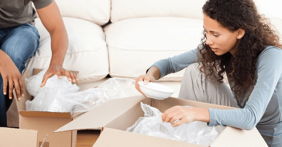 packing fragile items