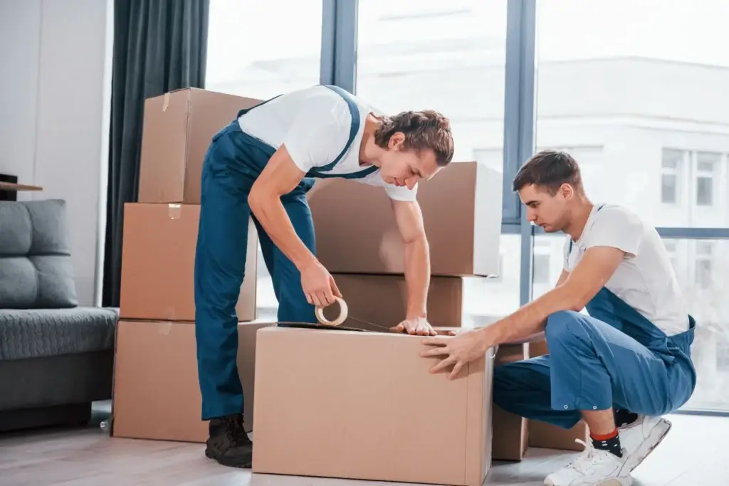 office movers and packers packing and relocating office furniture safely