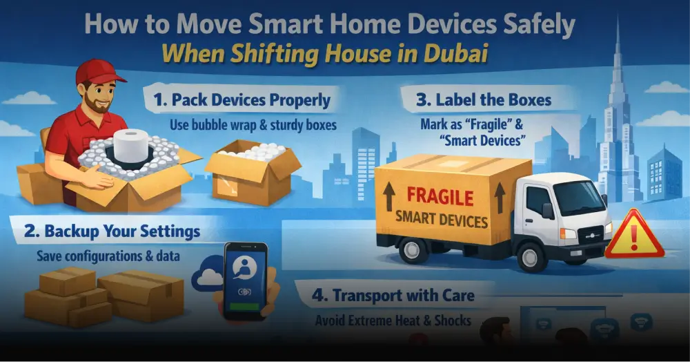 Moving smart home devices safely in Dubai