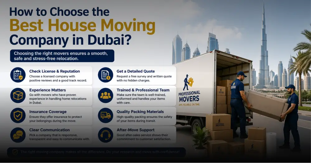 house shifting Dubai professional movers packing and moving service